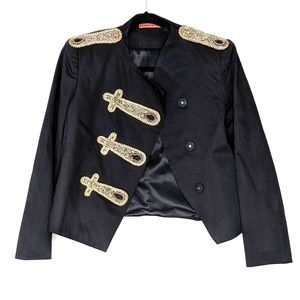 RARE Alice + Olivia Embellished Military Jacket